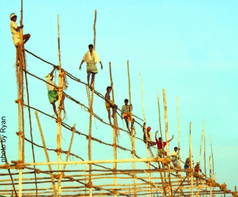 Kanyakumari Construction Workers by Ryan Ready used with permission, work, service, personal power, community