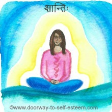 deep rest, meditation, peace, shanti, www.doorway-to-self-esteem.com