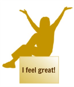 gold girl feel great billboard, non verbal assertiveness