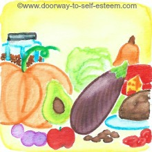 nutrition, food, nutrients, www.doorway-to-self-esteem.com