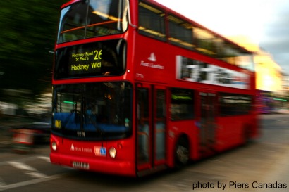 red bus by Piers Canadas used with permission, london bus