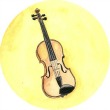 violin watercolour, exploring emotion through sound