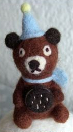 felt toys, wool felt animals, amigurumi, small felt mascot